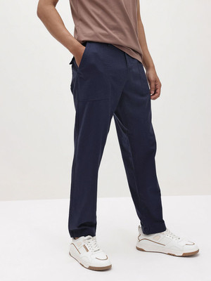 Roadster Relaxed Men Blue Trousers
