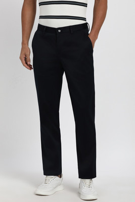 PETER ENGLAND Slim Fit Men Black Trousers
