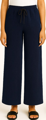 Loveone Straight Fit Women Dark Blue Trousers