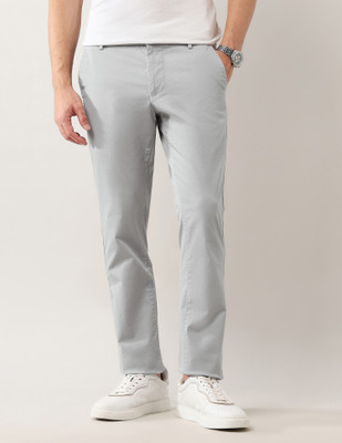 Arrow Sport Slim Fit Men Grey Trousers