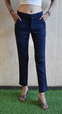 ynam Relaxed Men Blue Trousers