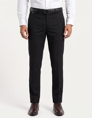 Blackberrys Slim Fit Men Black Trousers