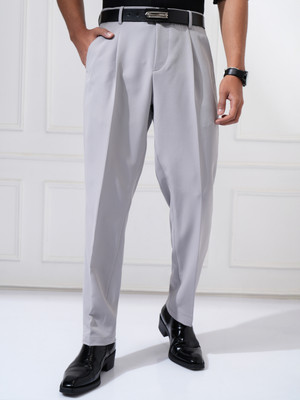 HIGHLANDER Regular Fit Men Grey Trousers