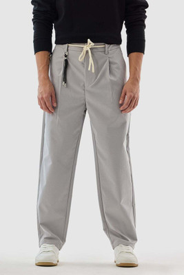 Snitch Relaxed Men Grey Trousers