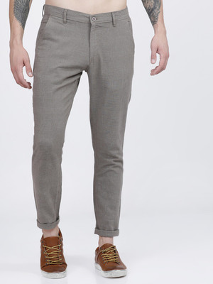 HIGHLANDER Slim Fit Men Brown Trousers