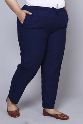 Prin Fashion House Regular Fit Women Dark Blue Trousers