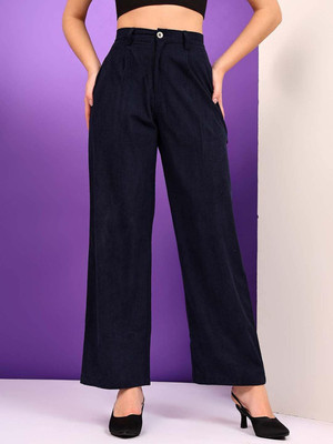 KOTTY Relaxed Women Dark Blue Trousers