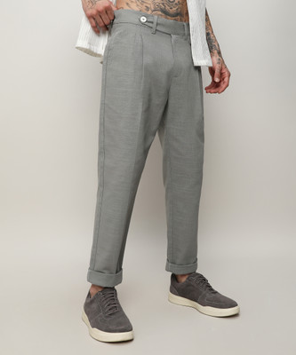 CAMPUS SUTRA Regular Fit Men Grey Trousers