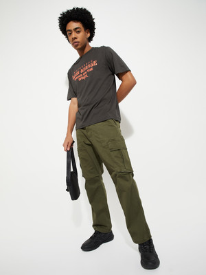 MAX Regular Fit Men Green Trousers