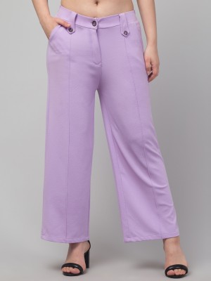 Richa fashion Straight Fit Women Pink Trousers