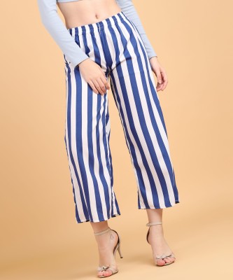 POPWINGS Relaxed Women Multicolor Trousers