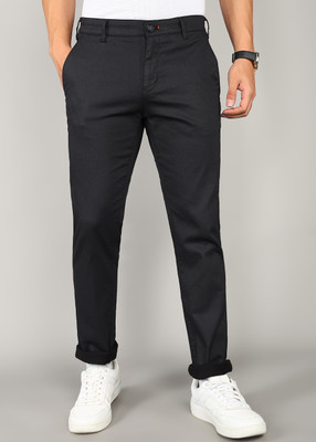 KILLER Slim Fit Men Black Trousers