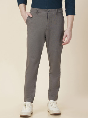 BEING HUMAN Regular Fit Men Grey Trousers