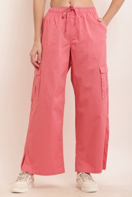 Nobarr Regular Fit Women Pink Trousers