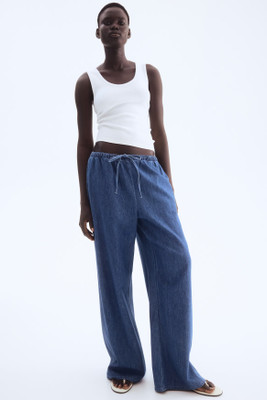 KOTTY Loose Fit Women Blue Trousers