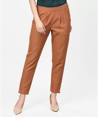 Invincible Publishers Regular Fit Women Brown Trousers