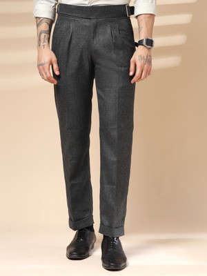 italianvega Regular Fit Men Grey Trousers