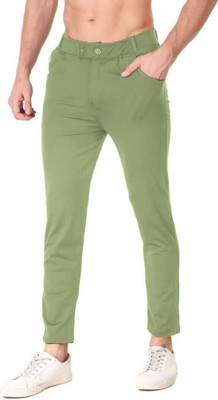PTC CREATION Regular Fit Men Green Trousers