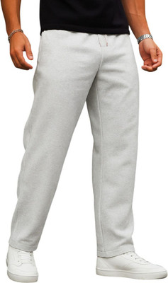 WARCOURT Loose Fit Men White Trousers