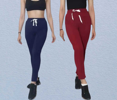 Royal-E-Kashmir Straight Fit Women Blue, Red Trousers