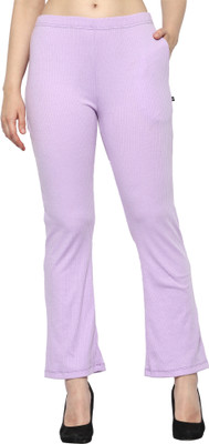 ROARERS Slim Fit Women Purple Trousers