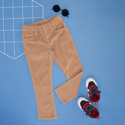 Pantaloons Junior Regular Fit Boys Khaki Trousers