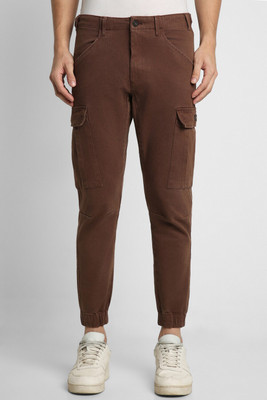 PETER ENGLAND Regular Fit Men Brown Trousers