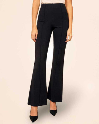 TANDUL Regular Fit Women Black Trousers