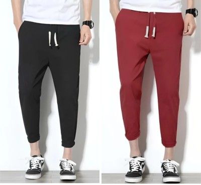 GOWEAR Regular Fit Men Black Trousers