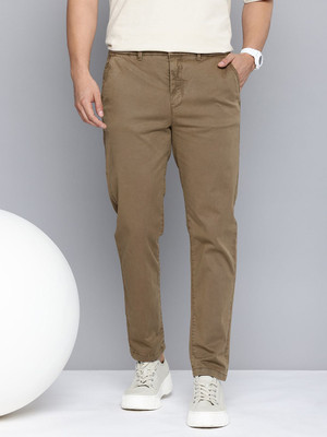 AEROPOSTALE Slim Fit Men Brown Trousers