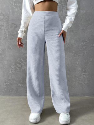 Rajovati Loose Fit Women Silver Trousers