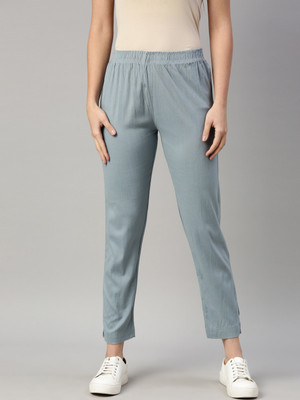 GOLDSTROMS Slim Fit Women Blue Trousers