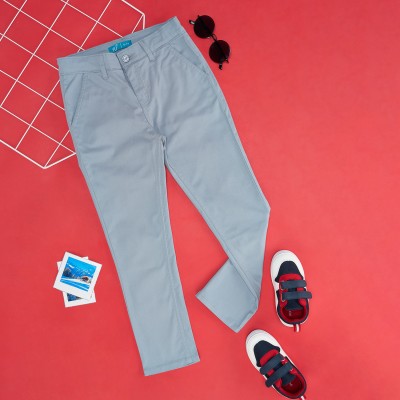 YU by Pantaloons Regular Fit Boys Grey Trousers