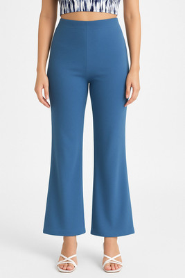 Dobblin Regular Fit Women Light Blue Trousers
