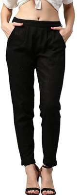 Punam Verma fashions Regular Fit Women Black Trousers