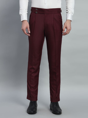 VIVA TRENDZ Regular Fit Men Maroon Trousers
