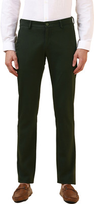 Allen Solly Slim Fit Men Green Trousers