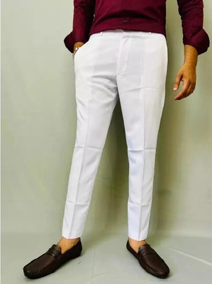 VXnine Regular Fit Men White Trousers