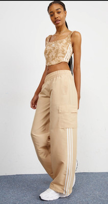Maa Mahera Loose Fit Women Cream Trousers