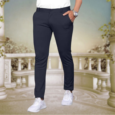 Raienterprises Comfort Fit Men Grey Trousers
