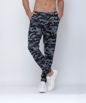 HIGHLANDER Slim Fit Men Grey Trousers
