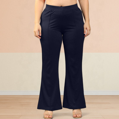 nitafashion Loose Fit Women Dark Blue Trousers