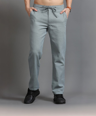 CAZZBA Relaxed Men Grey Trousers