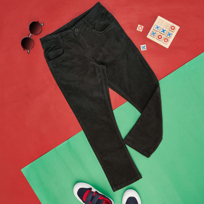 Pantaloons Junior Regular Fit Boys Green Trousers