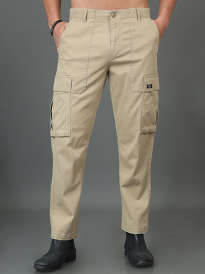 HERE&NOW Slim Fit Men Beige Trousers