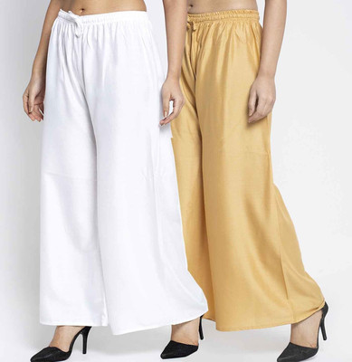 Bamboo Breeze Flared Women Multicolor Trousers