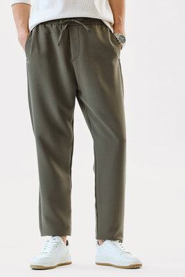 Snitch Regular Fit Men Green Trousers