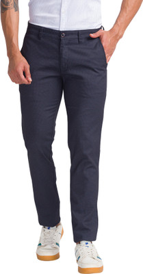 PARX Tapered Men Blue Trousers