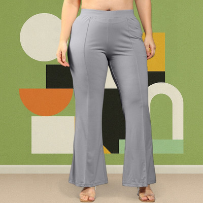 Anitafashion Loose Fit Women Grey Trousers