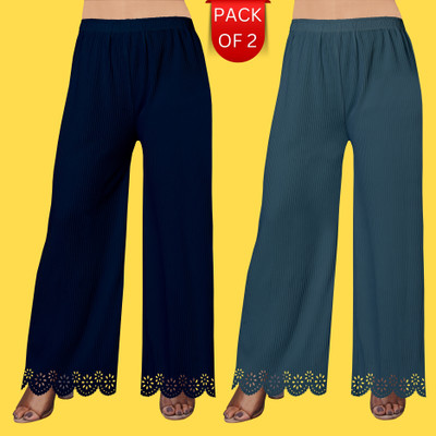 EcoUndies Straight Fit Women Multicolor Trousers